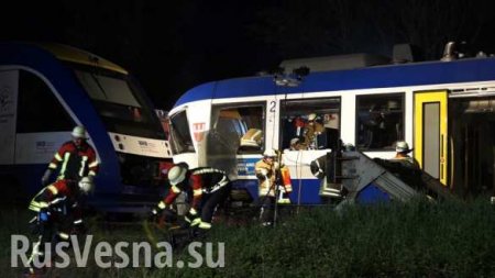 Два поезда столкнулись в Германии, есть жертвы (ФОТО, ВИДЕО)