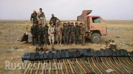 Сирия: ополченцы захватили груз оружия для боевиков (ФОТО)