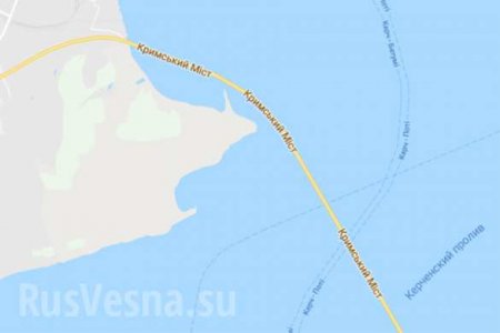 На картах Google появился «Кримський Мiст» (КАРТА)