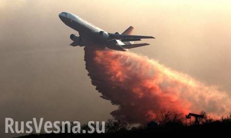 Появились кадры горящего в полёте Ту-204 над Уфой (ВИДЕО)