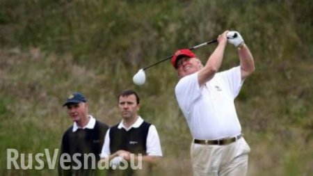 Трамп отправился на гольф во время похорон Маккейна