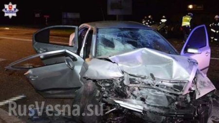 Автомобили с украинцами столкнулись в Польше: есть жертвы (ФОТО)