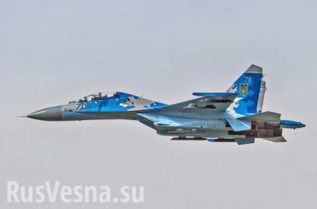 СРОЧНО: На Украине упал истребитель Су-27