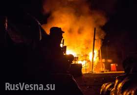 Украинская авиация ночью нанесла авиаудар по Донецку (видео)