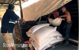 Жителям Луганска начали выдавать гуманитарную помощь (видео)