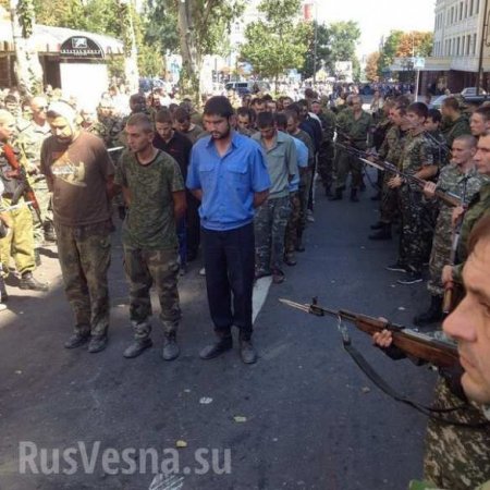 Марш пленных фашистов по Донецку. ДНР. 24 августа 2014 год (видео/фото)