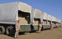 В Донецке разгружают 30 КамАЗов с российской гуманитарной помощью