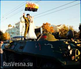 Разведчики ЛНР отпраздновали «боевую свадьбу» (фото)