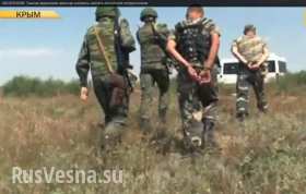 Появилось видео визита пьяных украинских пограничников к российским коллегам на крымской границе (видео)