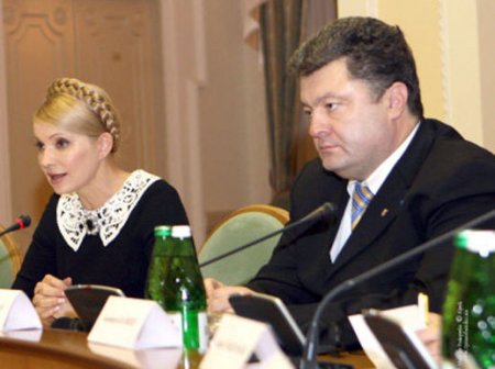 Тимошенко и Порошенко обсудили создание коалиции