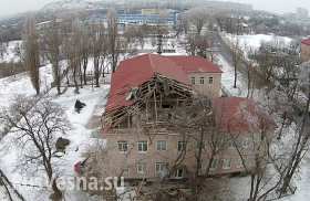Вид с квадрокоптера: последствия обстрела востока Донецка (ВИДЕО)