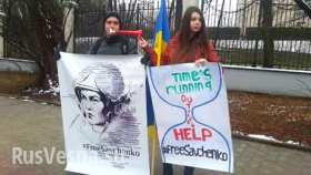 Полякам все равно: на акцию за освобождение Савченко в Варшаве пришли только 2 человека