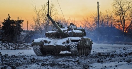 Сообщение от ополченца с позывным "Земляк": «Уничтожен Т- 64-ка укропов»