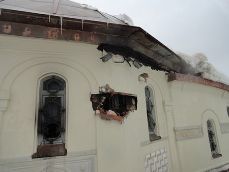 В Киеве подожгли церковь Московского патриархата