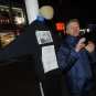 Днепропетровск: на столбах, стоящих на Европейской площади, повесили «врагов Украины»  (ФОТО)