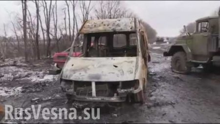Армия Новороссии уничтожила блокпост ВСУ в районе Миуса (ВИДЕО)