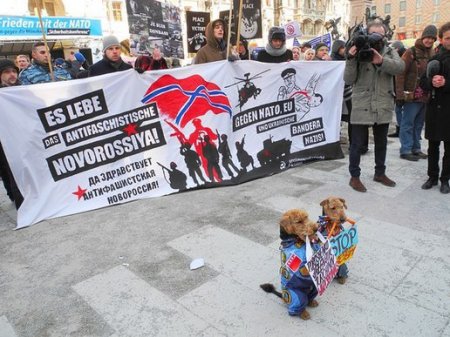В Мюнхене прошел митинг в поддержку Новороссии