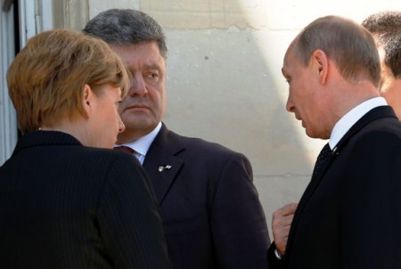 Владимир Путин обсудил ситуацию в Донбассе с лидерами Германии и Украины
