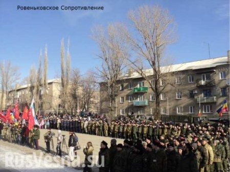 «Парадом зла» назвали украинские СМИ праздник в честь Дня Защитника Отечества в Ровеньках на Луганщине (ВИДЕО+ФОТО)