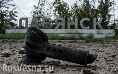 Оккупированный Славянск: боевики карательного батальона задерживают мужчину (ВИДЕО)