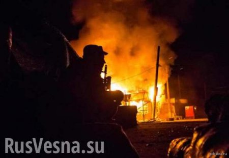 Ночной обстрел пос. Площадка в Донецке: мины летали беспрерывно