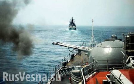 Российско-китайская группировка кораблей начала военные учения в Средиземном море