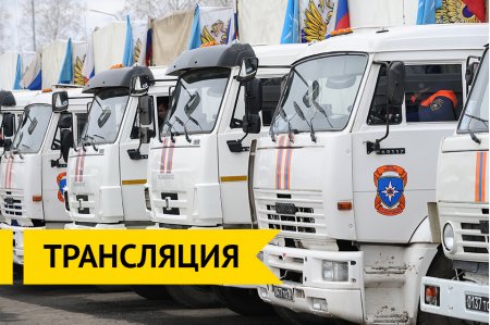 Гуманитарные колонны МЧС России едут в Донецк и Луганск