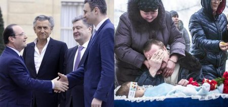 Украинского ребенка учат резать Русских