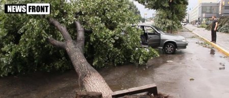 Луганск оказался в эпицентре урагана
