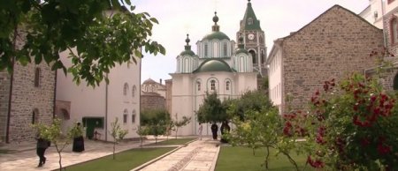 Русский Афон: патриарх Кирилл поздравил братию Свято-Пантелеимонова монастыря