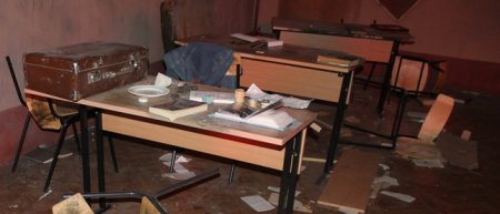 Школа на окраине Донецка обстреляна карателями