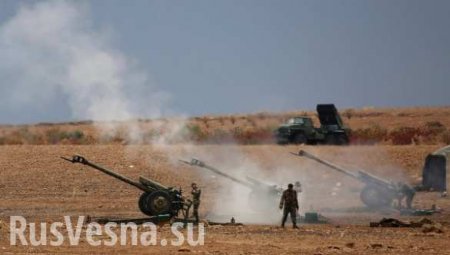 Сирийская армия проводит артподготовку перед наступлением на Идлиб