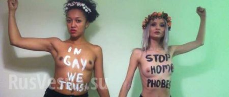 Новая украинская полиция скрутила активисток Femen под Верховной Радой (ФОТО)