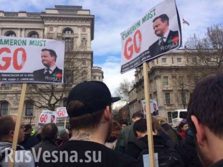 Кэмерона в отставку — многотысячный митинг в Лондоне из-за панамского скандала (ПРЯМАЯ ТРАНСЛЯЦИЯ)