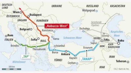 Трансадриатический газопровод усилит зависимость Европы от Турции