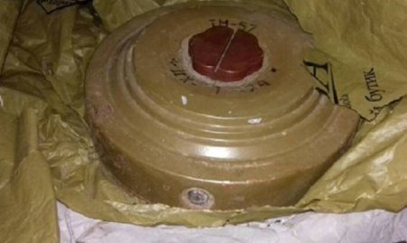 Учебное пособие: в Киеве на территории школы нашли пакет с противотанковой миной
