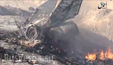 Жестокие кадры: боевики ИГИЛ сбили истребитель МИГ над Дейр эз-Зор и распяли пилота (ФОТО 18+)