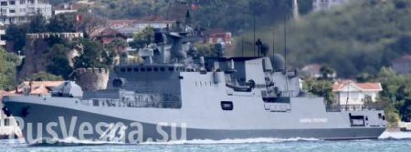 Фрегат «Адмирал Григорович» выполнил артиллерийские стрельбы в акватории Черного моря
