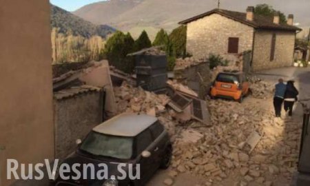 Опубликованы последствия мощного землетрясения в Италии (ФОТО, ВИДЕО)