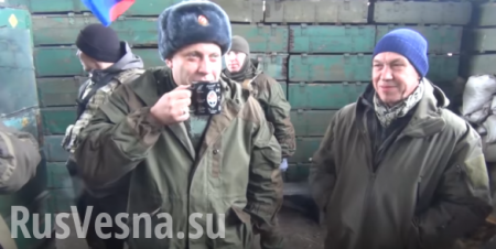 Захарченко и Александр Скляр на передовой (ВИДЕО)