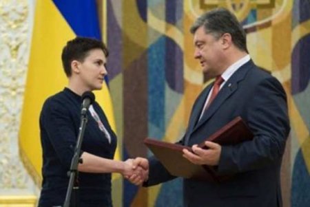 Народный депутат Надежда Савченко разразилась жесткой критикой в адрес президента Украины Петра Порошенко