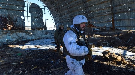 Украинские боевики на позициях возле Авдеевки (ФОТО)