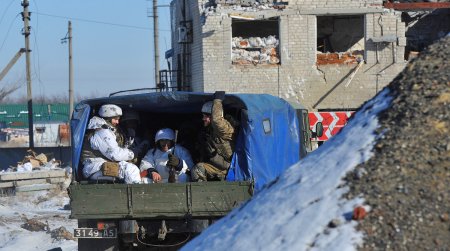 Украинские боевики на позициях возле Авдеевки (ФОТО)