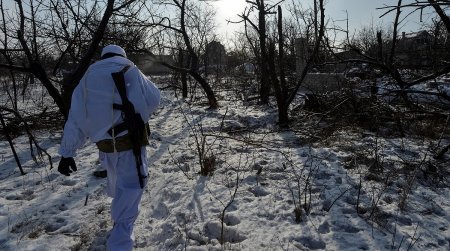 Украинские боевики на позициях возле Авдеевки (ФОТО)