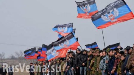 «Вставай, страна огромная» — потрясающие кадры армии резервистов Донбасса (ВИДЕО)