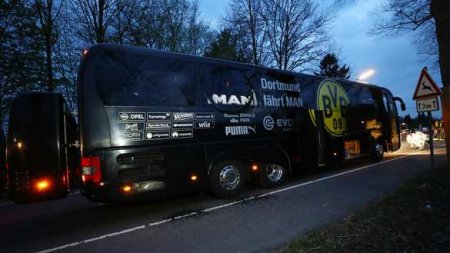 Полиция Дортмунда: возле автобуса «Боруссии» прогремело три взрыва
