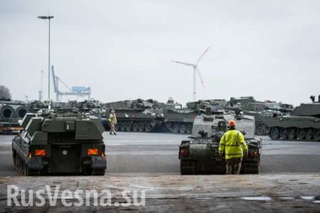Боевая техника НАТО прибыла в Латвию