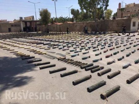Армия Сирии перехватила большую партию оружия террористов под Дамаском (ФОТО, ВИДЕО)