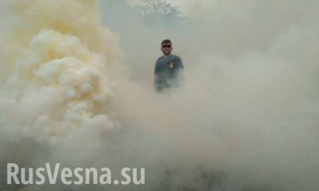 Драки и дымовые шашки: под Радой митингуют за снятие неприкосновенности с нардепов (ФОТО, ВИДЕО)
