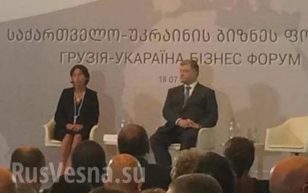 «Укараина»: Порошенко опозорили в Грузии (ФОТО)